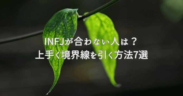 アイキャッチ（提唱者（INFJ）が合わない人は？上手く境界線を引く方法7選） (1)